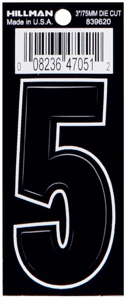 3 DIE-CUT BLACK VINYL 5