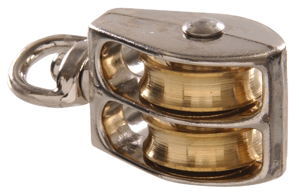FG DBL SWIV PULLEY 3/4