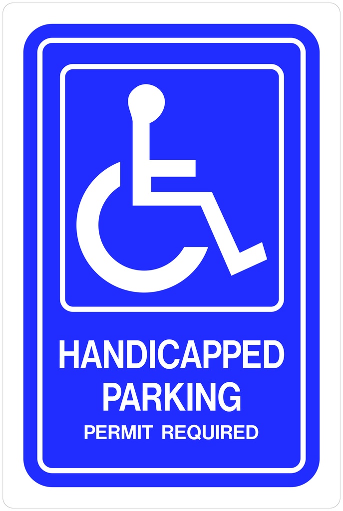 18X12 HNDICP PARK/PERMIT