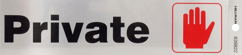 2x8 SIGN-PRIVATE