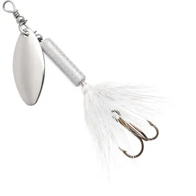Blue Fox Whip Tail Deep Runner Spinner 1/8oz. White
