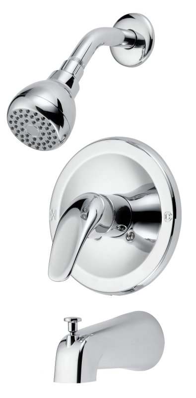 Tub & Shower Faucet 1 Handle Chrome