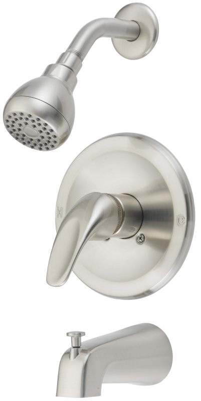 Tub & Shower Faucet 1 Handle Brushed Nickel