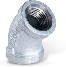 Galvanized 1/2" Elbow 45 Degree