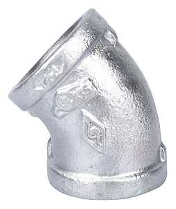 Galvanized 1-1/4" Elbow 45 Degree