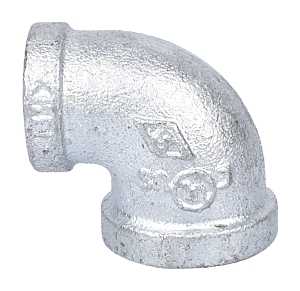Galvanized 1/2"x3/8" Elbow 90 Degree