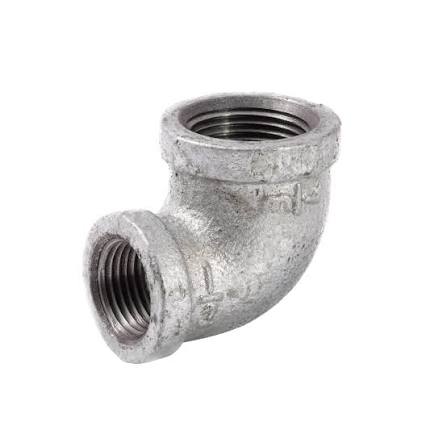 Galvanized 3/4"x1/2" Elbow 90 Degree