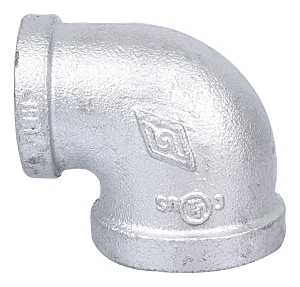 Galvanized 1"x3/4" Elbow 90 Degree