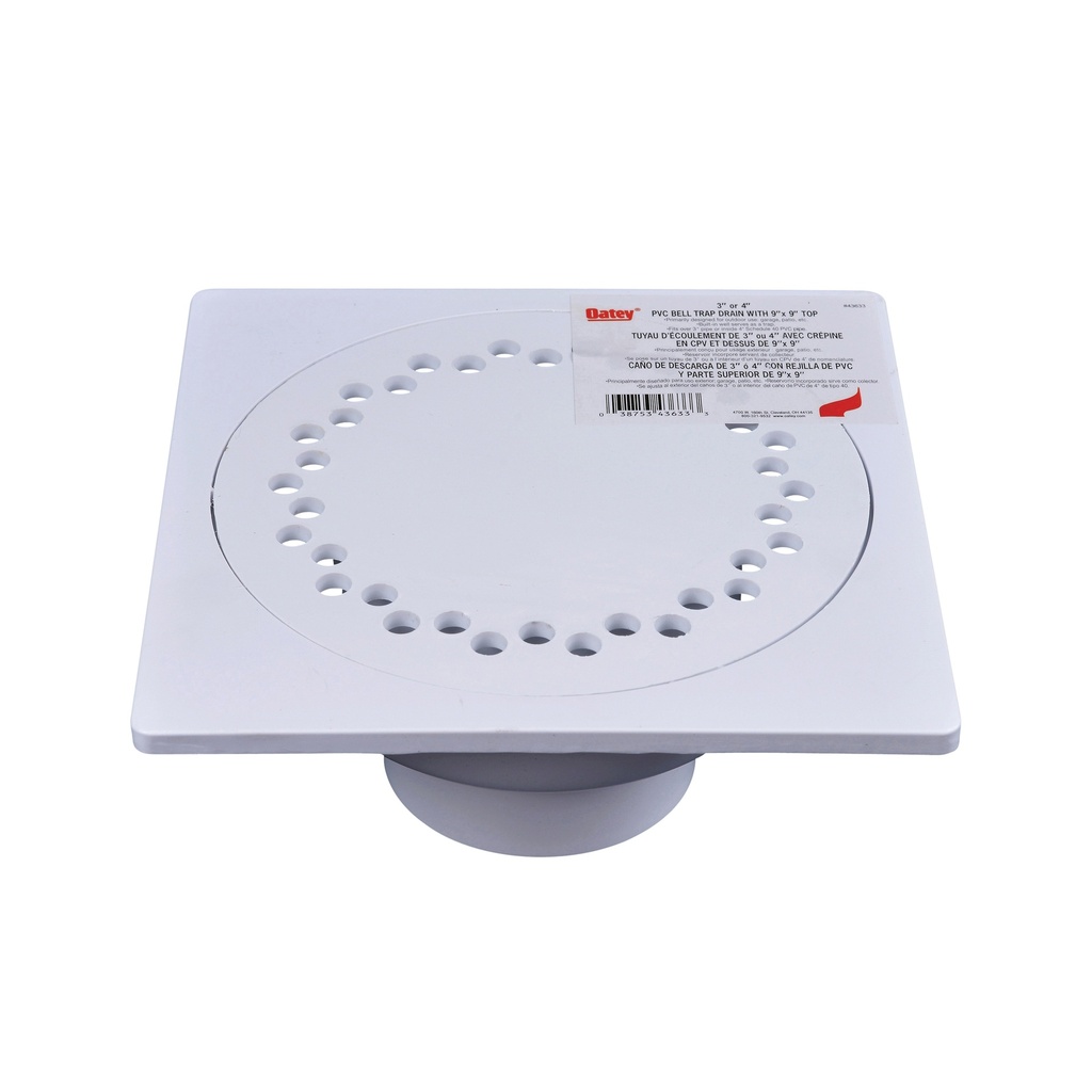 PVC BELL TRAP DRAIN9"X9" 43633 EA