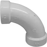 PVC DWV 4" Elbow 90 Degree Long Sweep