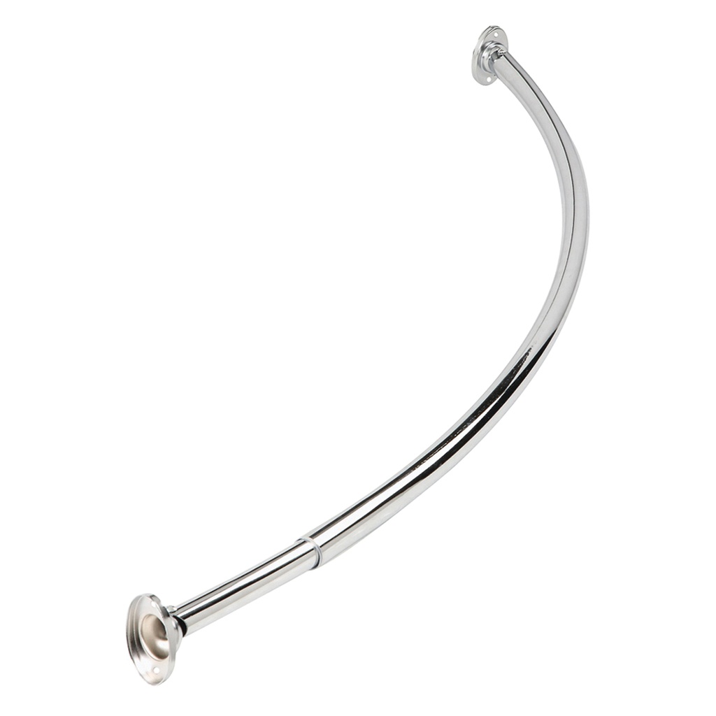 SHOWER ROD CURVED CHRM 52 -72"