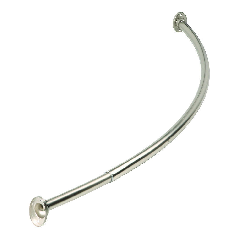 SHOWER ROD CURVED BN 52 -72"