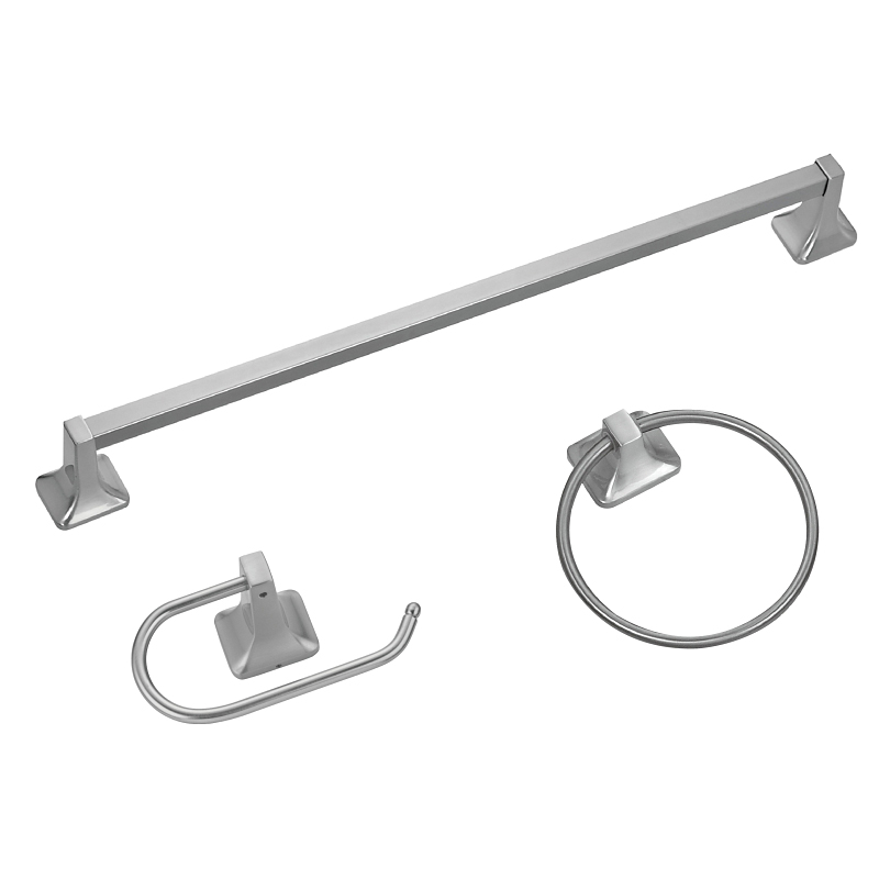 Bath Accessory SET 3PC Brushed Nickel