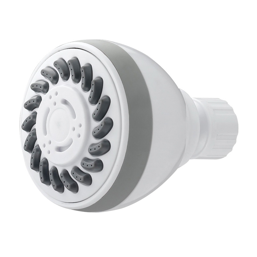 Showerhead White 3 Spray Function Wall Mount  