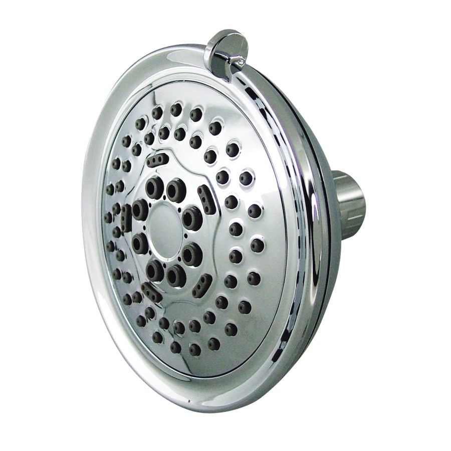 Showerhead Chrome 5 Spray Setting Wall Mount  