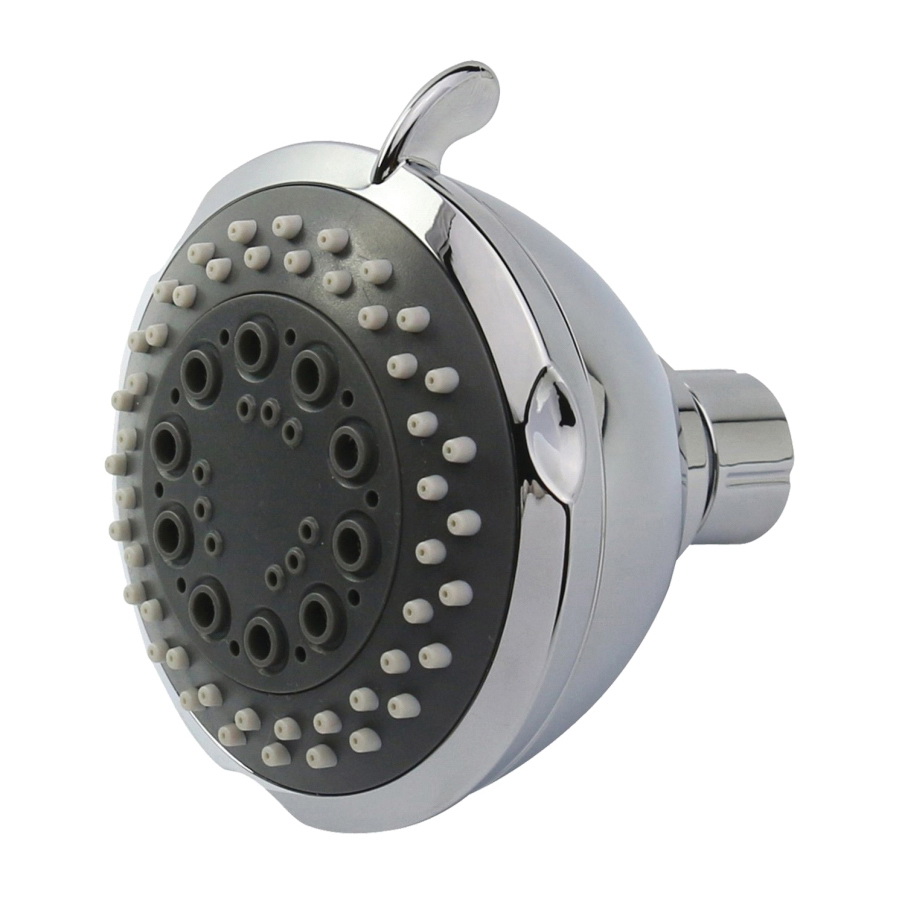 Showerhead Chrome 3 Spray Setting Full, Massage, Aerated  