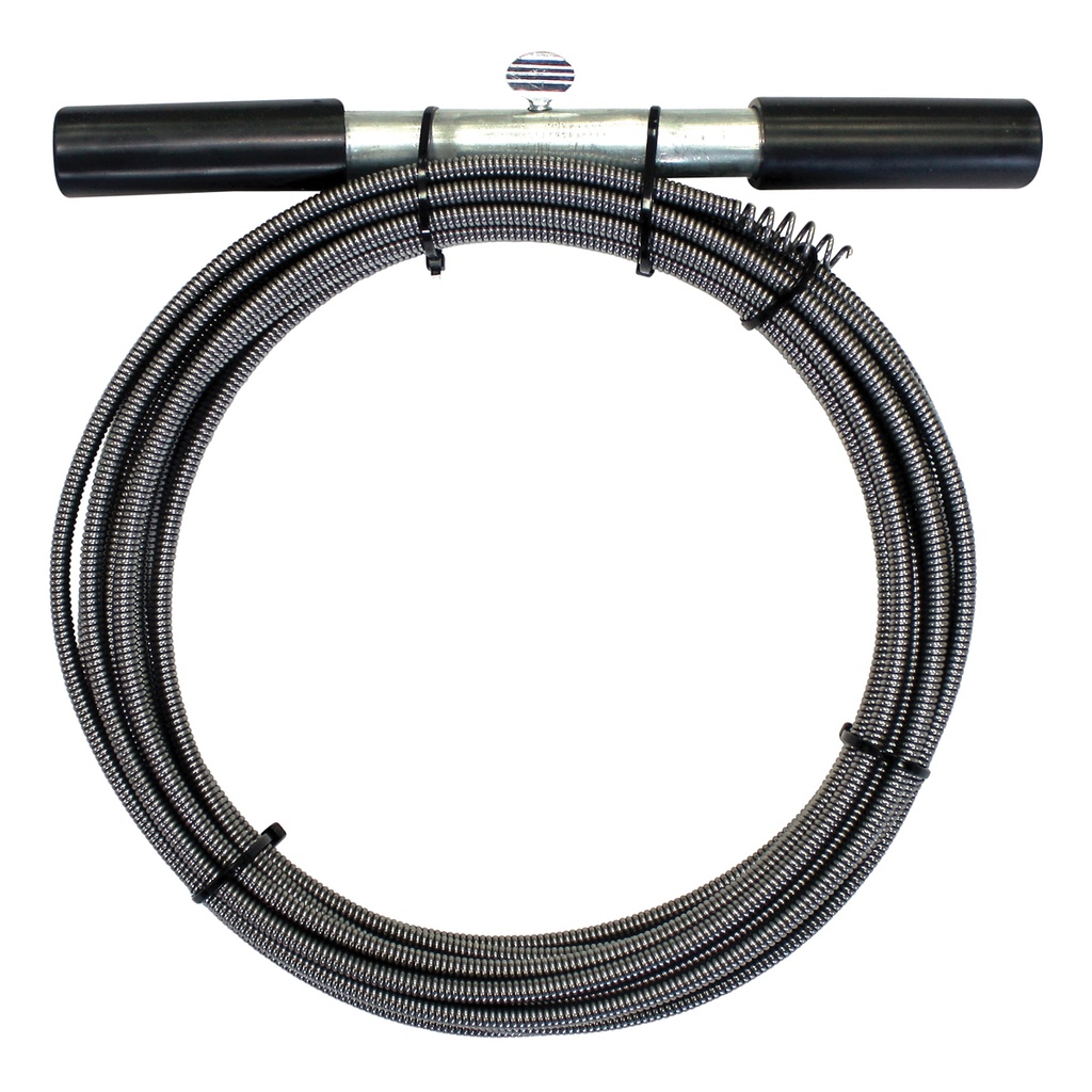 Drain Auger 1/4"x15FT Spin Grip Handle