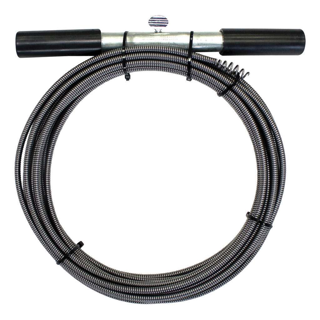 Drain Auger 1/4"x25FT Spin Grip Handle