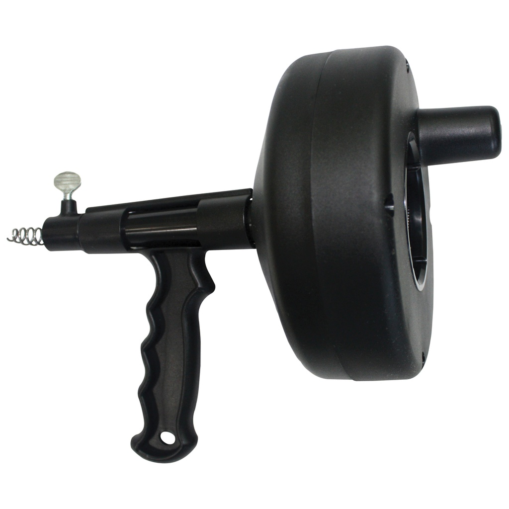 Drum Auger 1/4"x25FT Black w/Handle