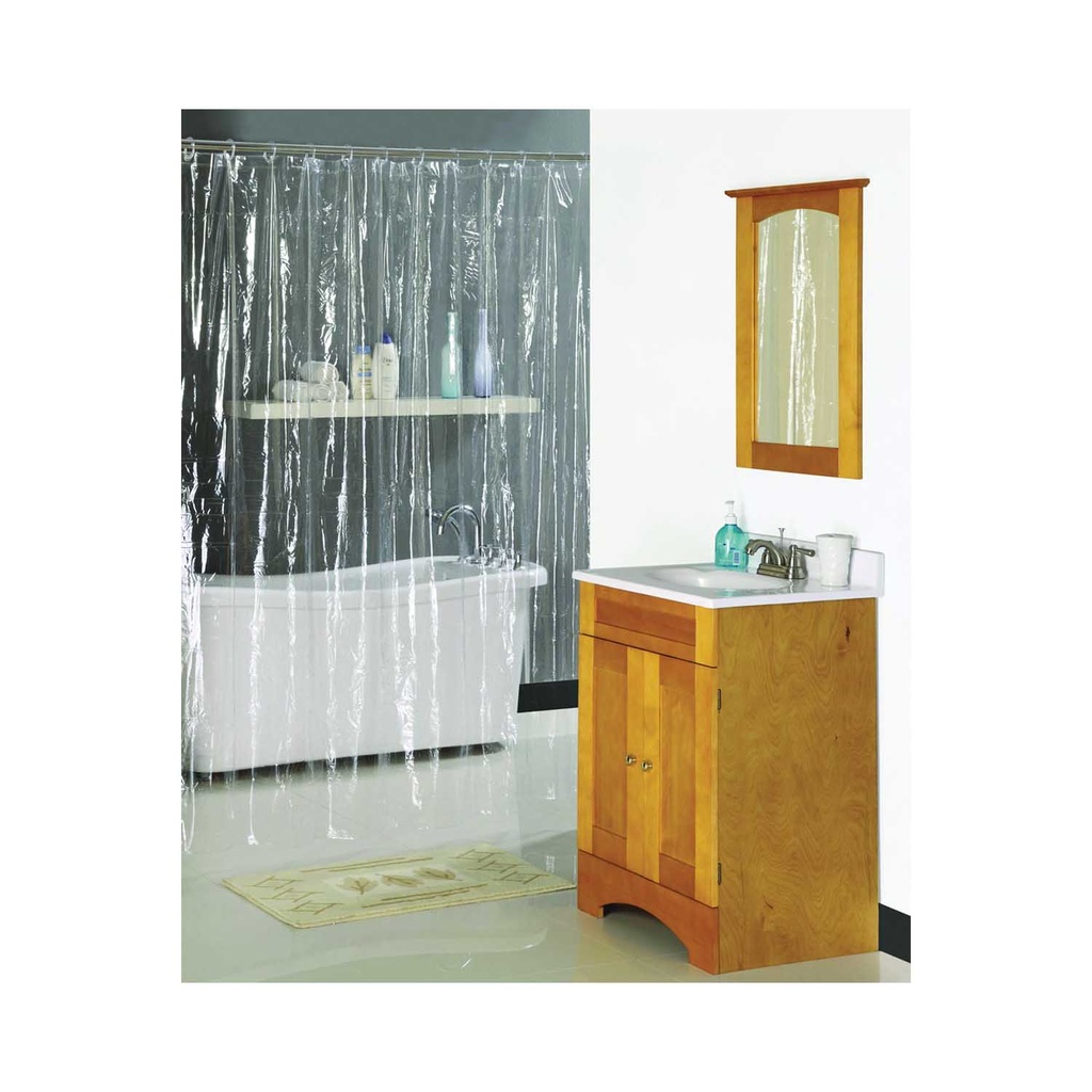 Shower Curtain 70"x72" Vinyl Clear