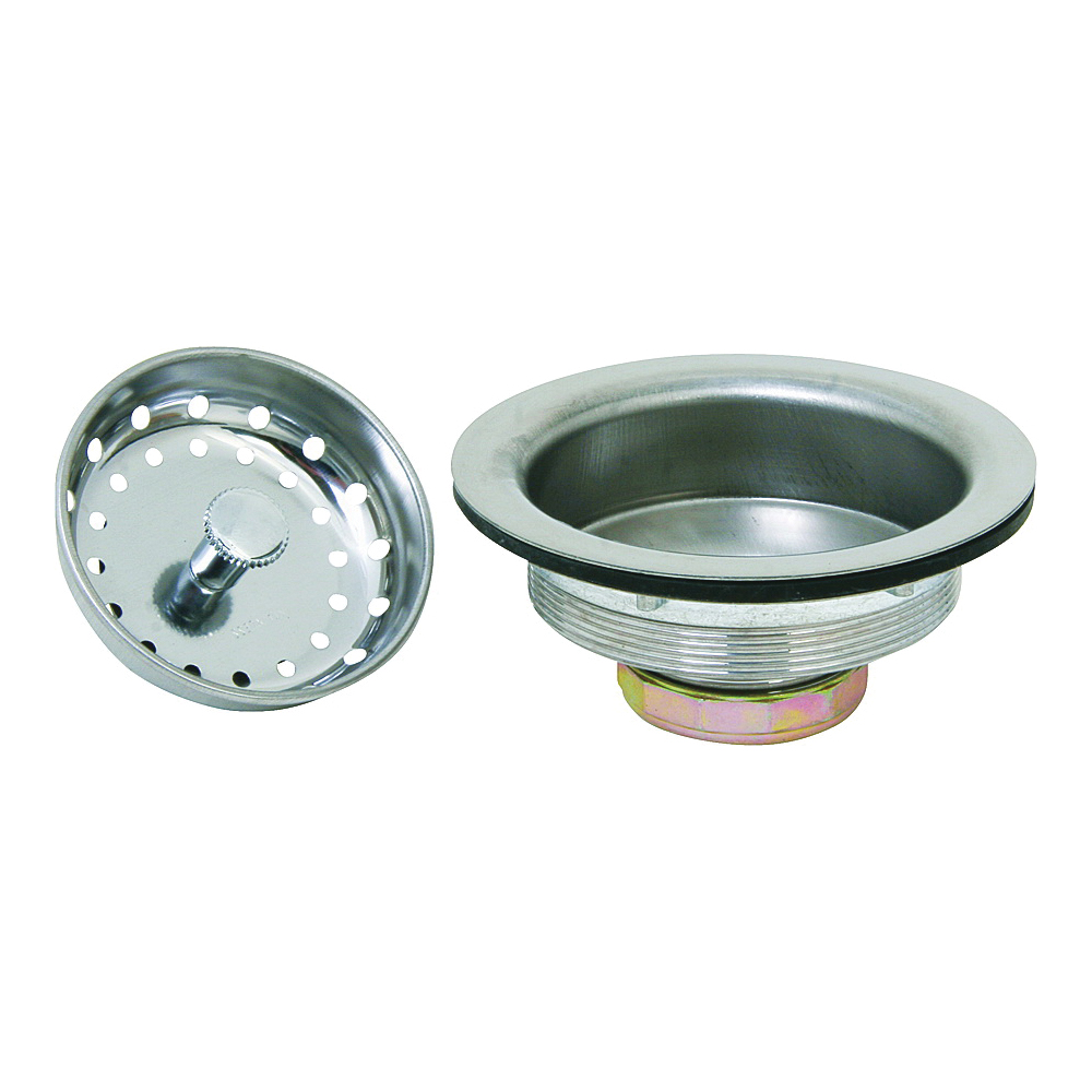 Sink Strainer 3-1/2"-4" Stainless Steel/Chrome