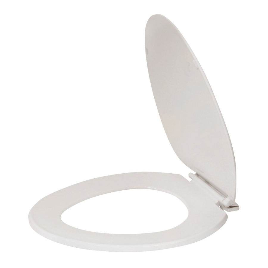 Toilet Seat Elongated Plastic White