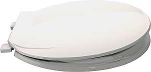 Toilet Seat Round Plastic White