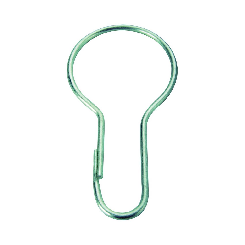 Shower Curtain Pins 12pk Zinc