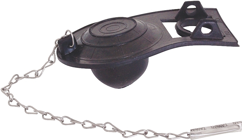 Toilet Tank Flapper 4.6"x3" Black Rubber