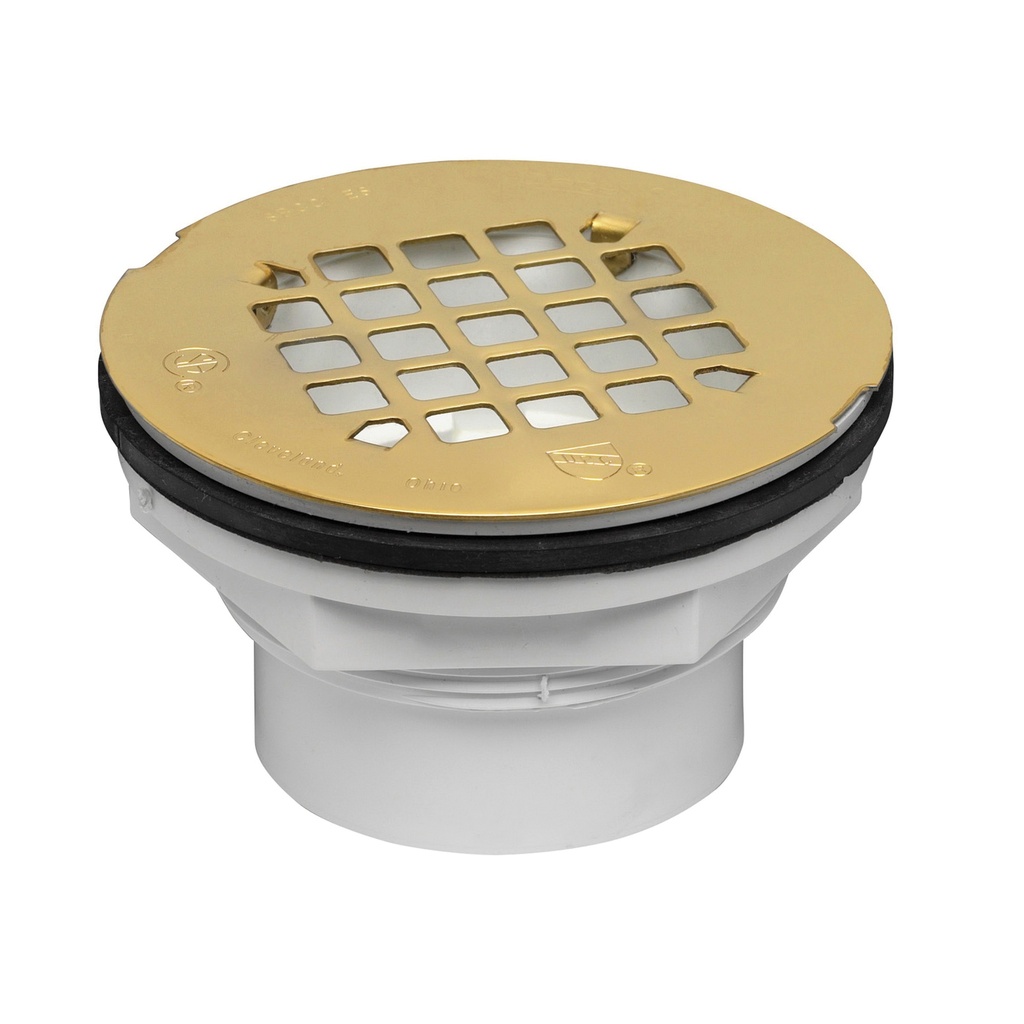 PVC FBGL Shower Base Drain
