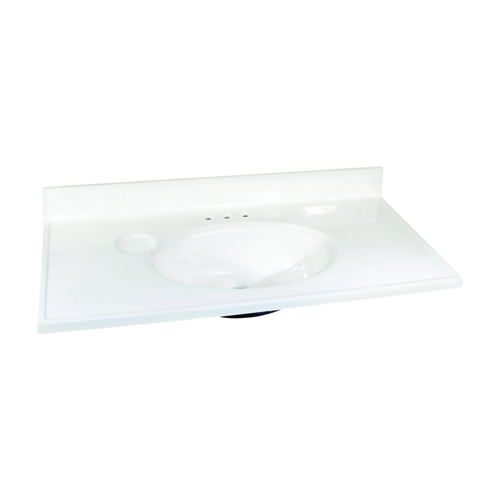 37" X 19" Vanity Top White