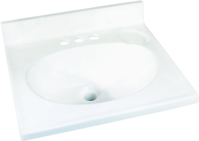 19" X 17" Vanity Top White