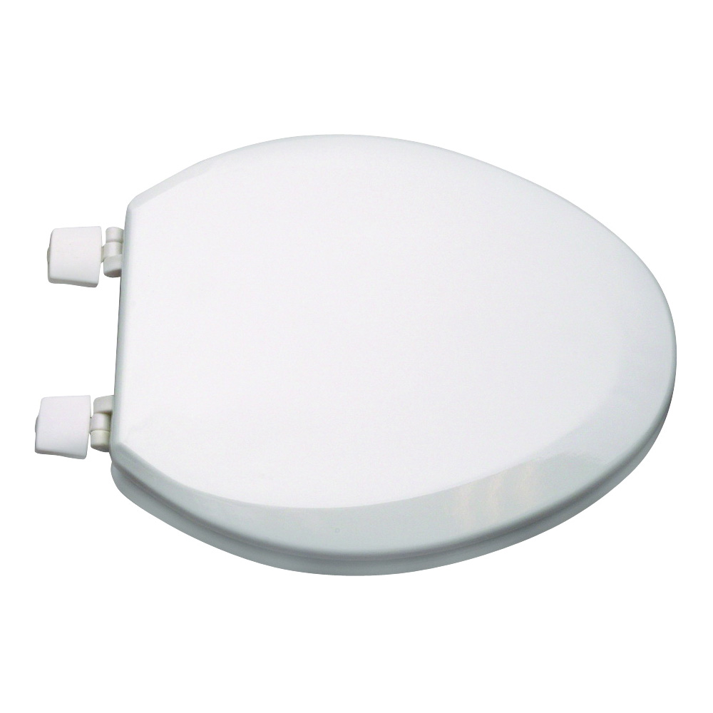Toilet Seat Elongated Wood White