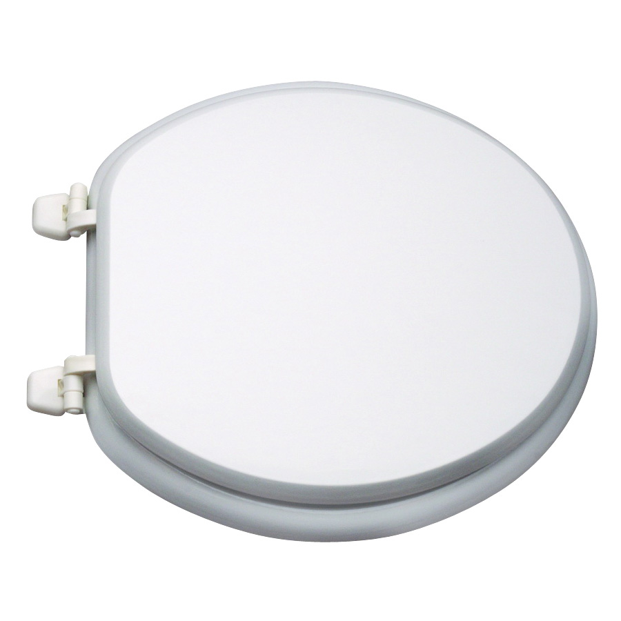 Toilet Seat Round Wood White