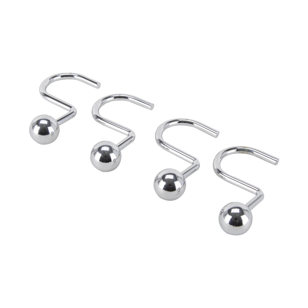 CURTAIN HOOK BALL CHROME