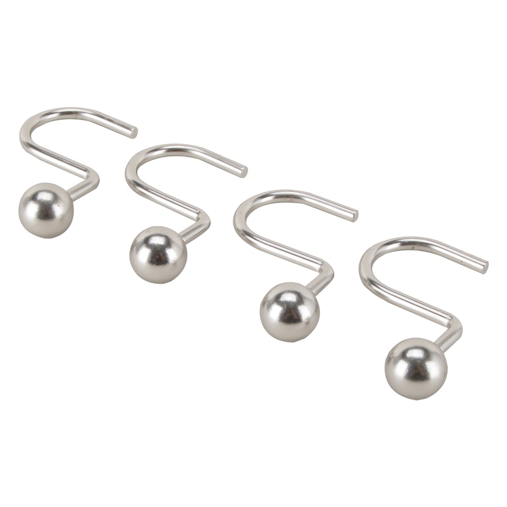 CURTAIN HOOK BALL SATIN NICKEL