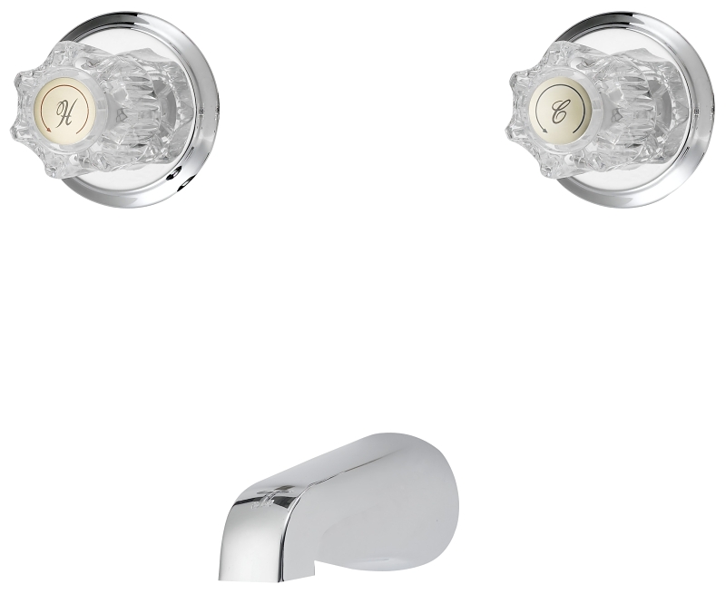 Tub Faucet 2 Handle Chrome
