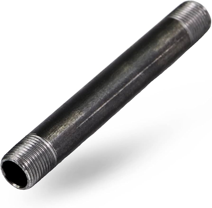 Black 2"x8" Nipple