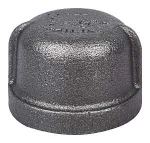 Black 1" Cap