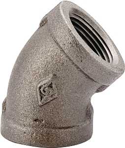 Black 1-1/2" Elbow 45 Degree