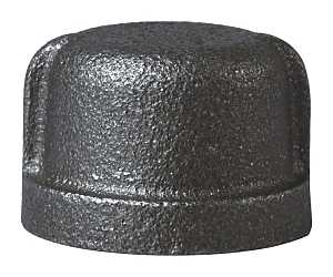 Black 3/4" Cap