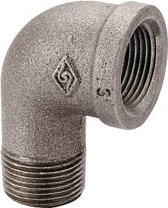 Black 1-1/4" Street Elbow 90 Degree