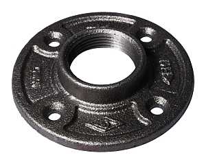Black 1" Flange Floor