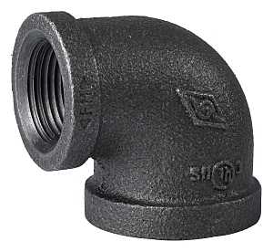 Black 1"x3/4" Elbow 90 Degree