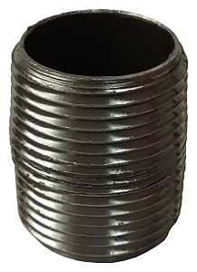 Black 1"xClose Nipple