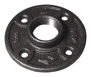 Black 1-1/4" Flange Floor