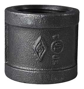 Black 1-1/4" Coupling