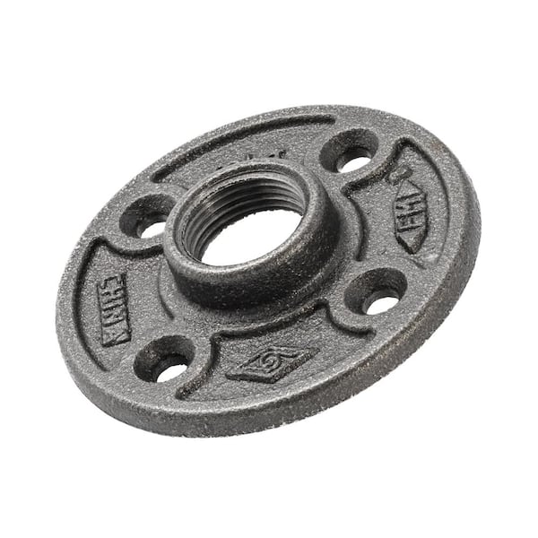 Black 3/4" Floor Flange