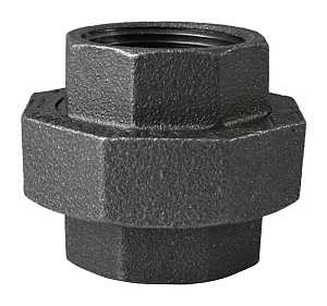 Black 1-1/4" Union