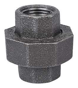Black 1/2" Union